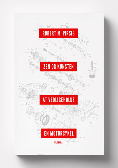 Zen og kunsten at vedligeholde en motorcykel – Book cover, Gyldendal